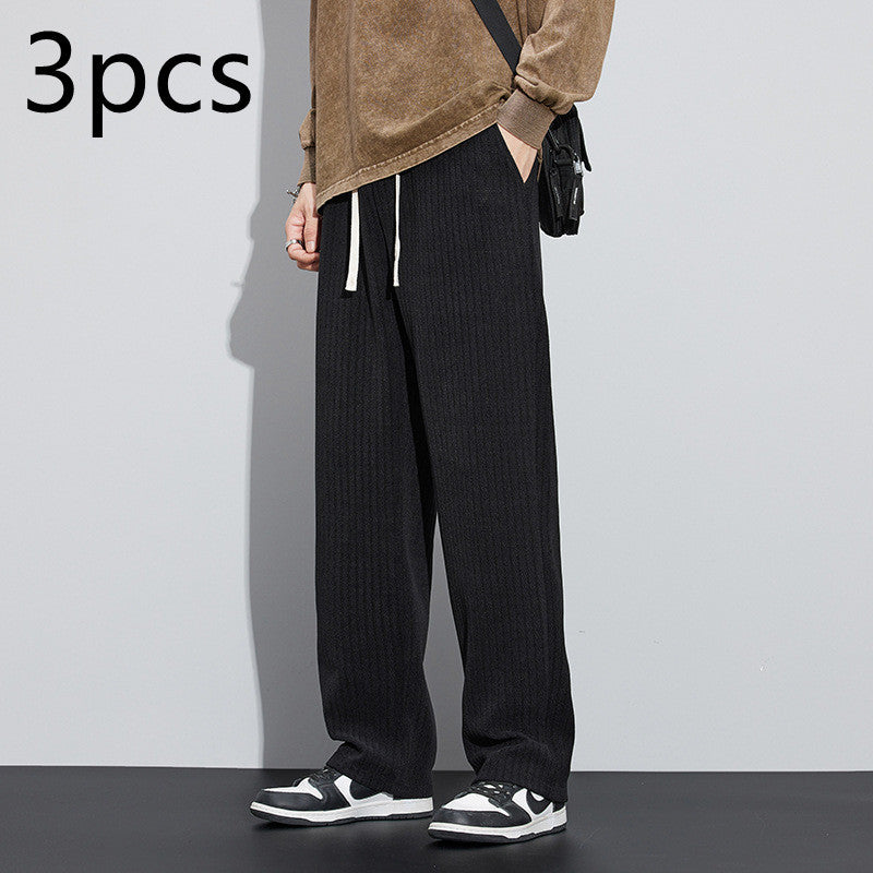 Fleece-lined Thickened Corduroy Pants Men's