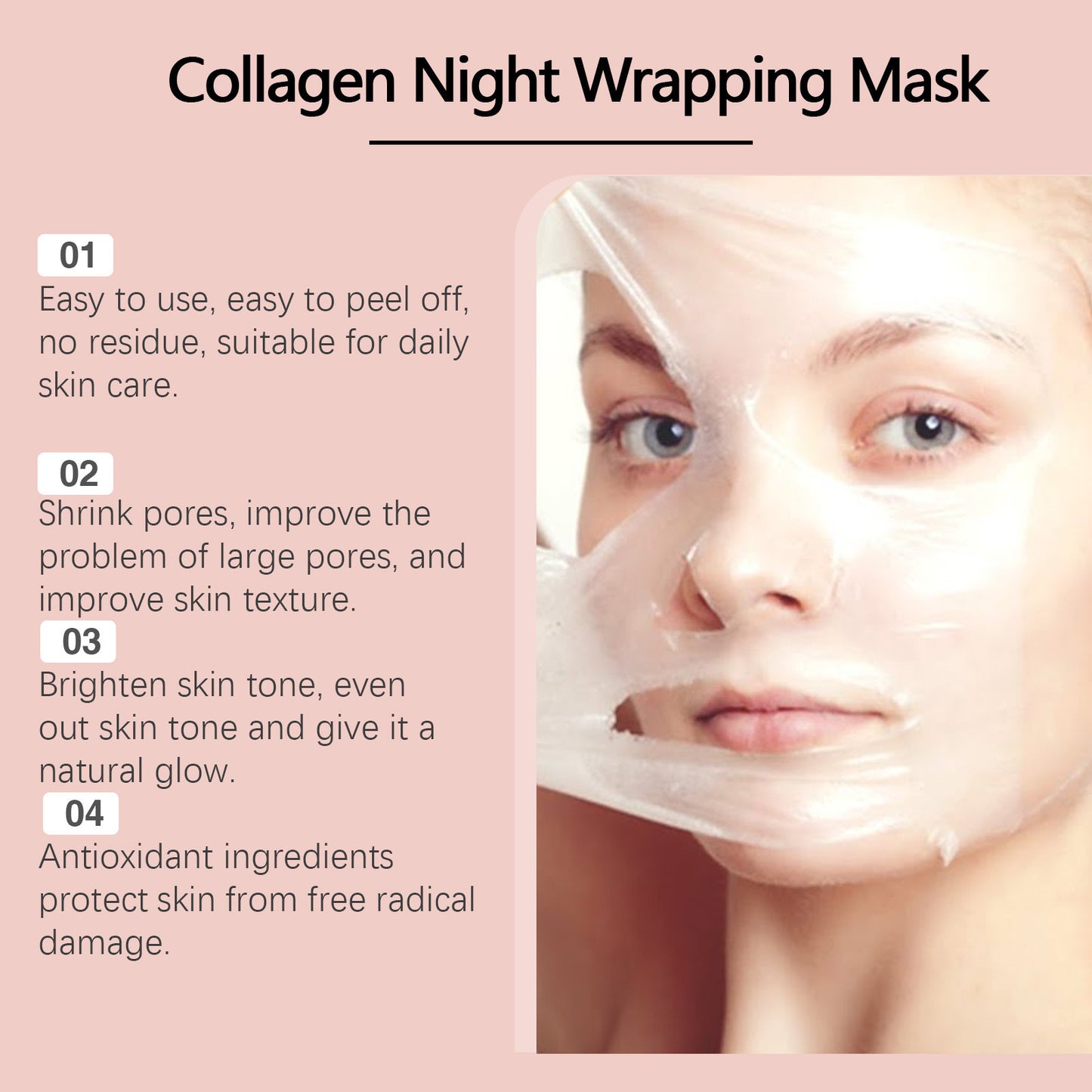 Mask Cleansing Collagen Tearing Facial Moisturizing