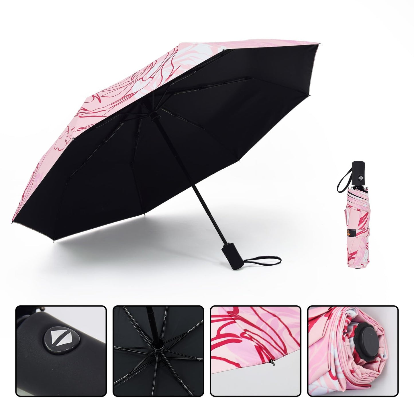 SY Compact Travel Umbrella Windproof Automatic Unbreakable -Factory Direct High Cost-Effective Umbrella