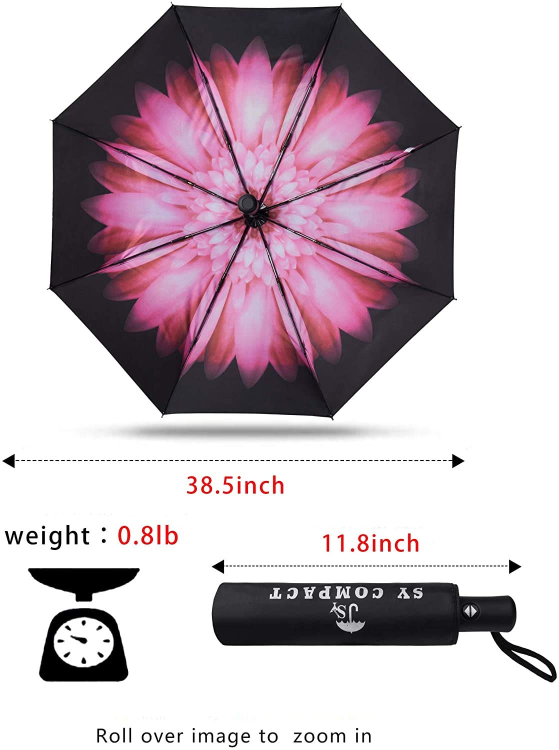 SY Compact Travel Umbrella Windproof Automatic Unbreakable -Factory Direct High Cost-Effective Umbrella