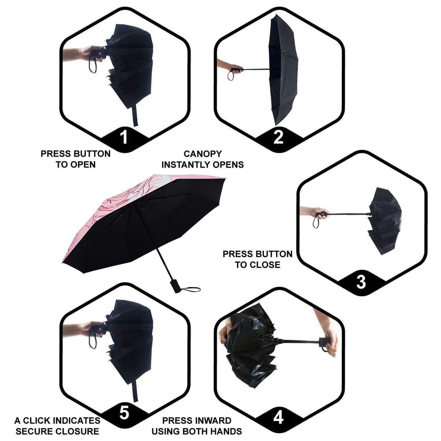 SY Compact Travel Umbrella Windproof Automatic Unbreakable -Factory Direct High Cost-Effective Umbrella