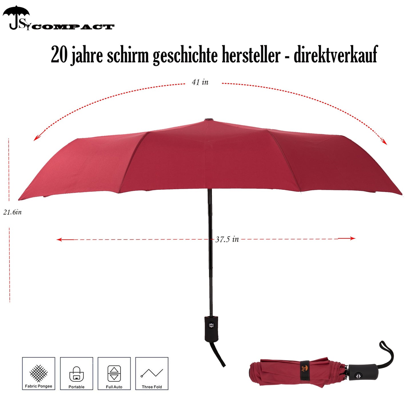 SY Compact Travel Umbrella Windproof Automatic Unbreakable -Factory Direct High Cost-Effective Umbrella