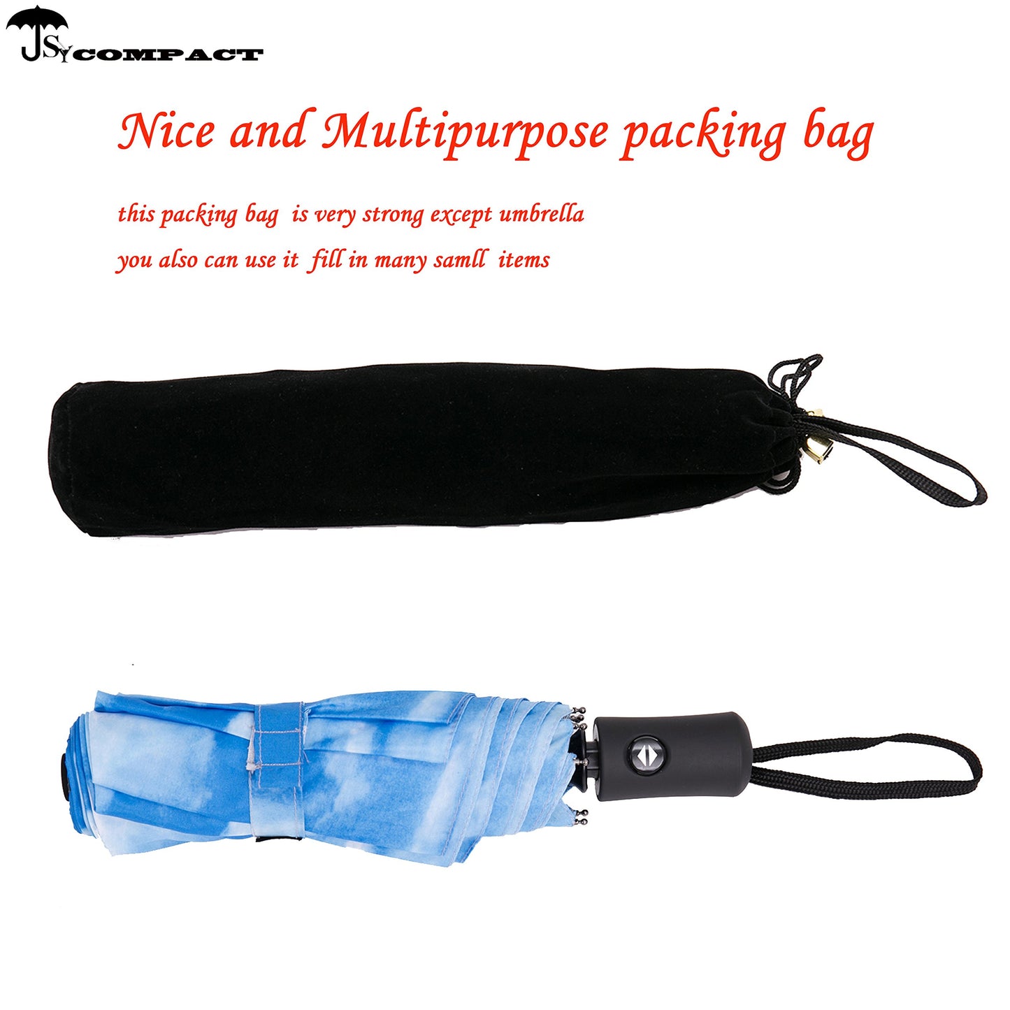 SY Compact Travel Umbrella Windproof Automatic Unbreakable -Factory Direct High Cost-Effective Umbrella