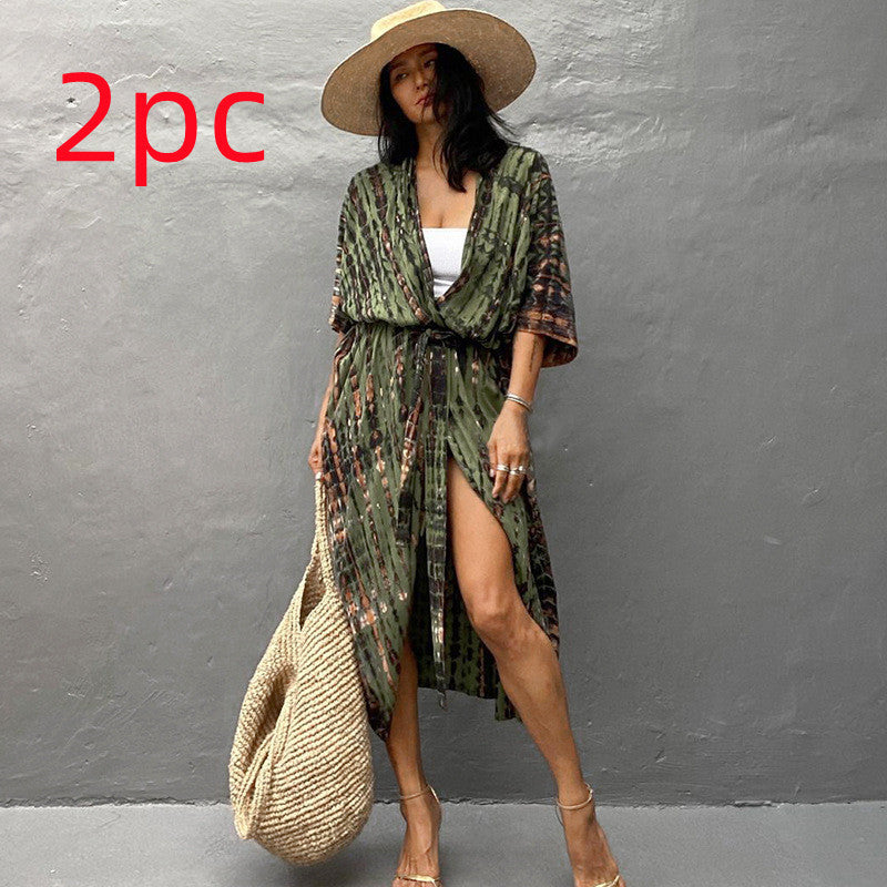 Beach Dress Cover Up Polyester Ladies Sun Protection dress