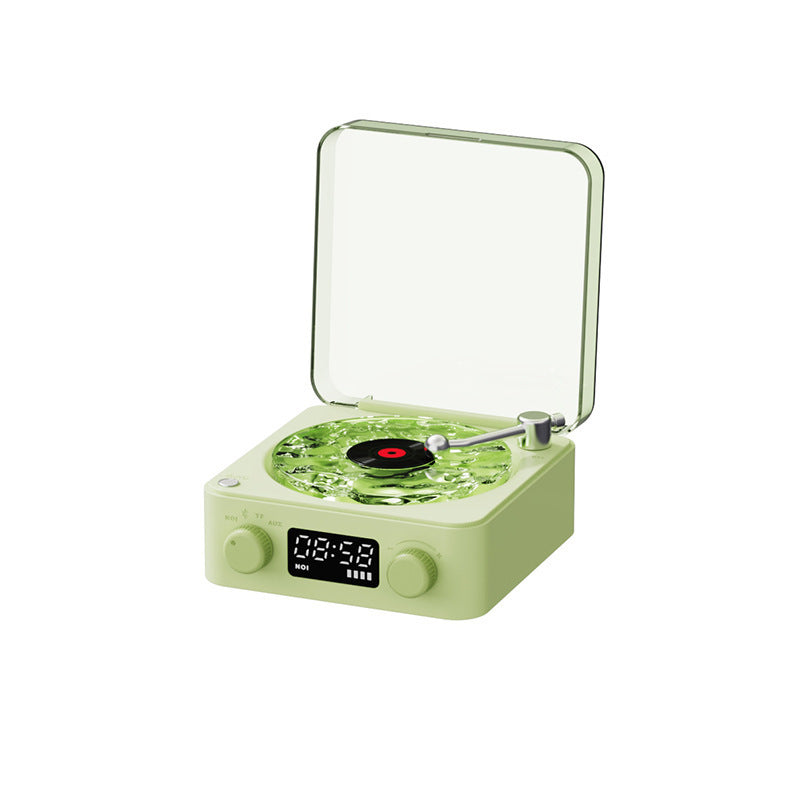 Retro RGB Projection Lamp Turntable Speaker Wireless Bluetooth-compatible 5.0 Vinyl Record Player