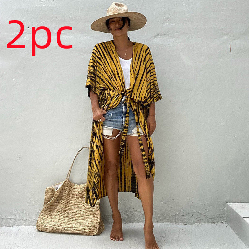 Beach Dress Cover Up Polyester Ladies Sun Protection dress