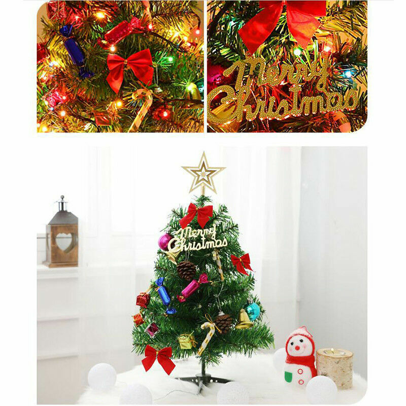 Small Mini Christmas Tree LED Lights Ornament - Tabletop Artificial